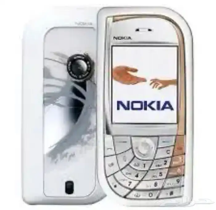 جوال نوكيا الدمعة nokia 7610 متوفر اللونين الاسود والابيض 5