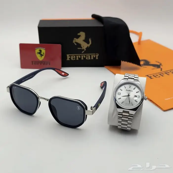 نظارة رجالي ساعة ماركة فراري كرتير نظارات قوتشي برادا لكوست 6