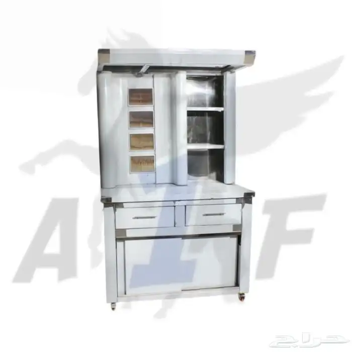 مكينة شاورما غاز معدات مطاعم اعمال استانلس ستيل مكاين شاورم 12