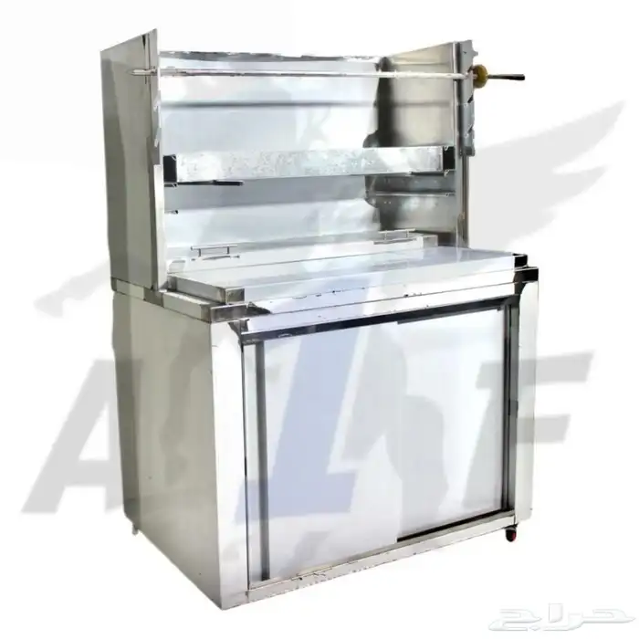 مكينة شاورما غاز معدات مطاعم اعمال استانلس ستيل مكاين شاورم 14