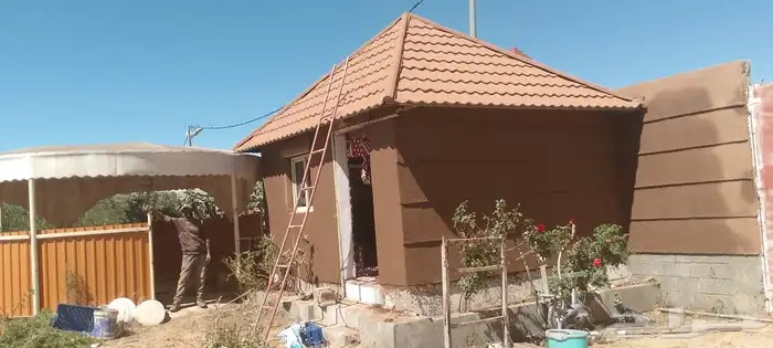 ترميم بيوت الطين 4