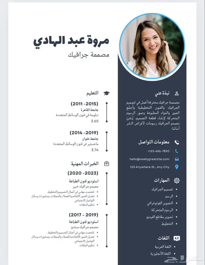 تصميم سيرة ذاتية 0