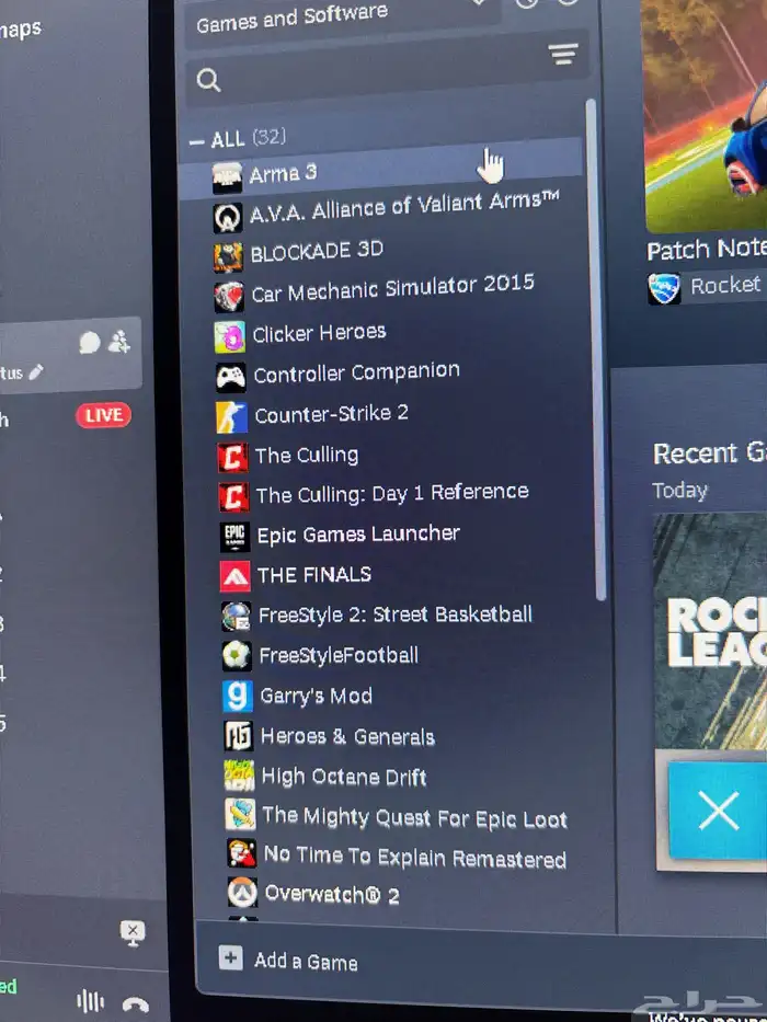 حساب ايبك تايتل قراند واشياء واجد وحساب ستيم روكت 7