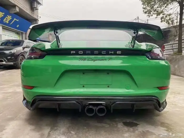 بودي كيت بورش كايمان زوائد كاربون جناح GT4 2