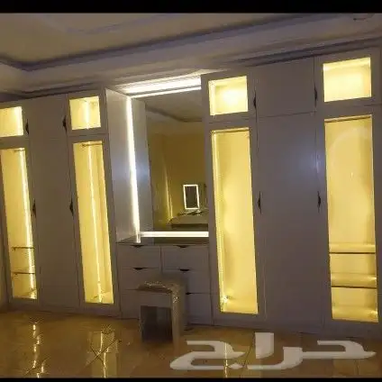 تفصيل دواليب وغرف نوم ومكاتب ومداخل وطاولات بلازما للشقق وال 16