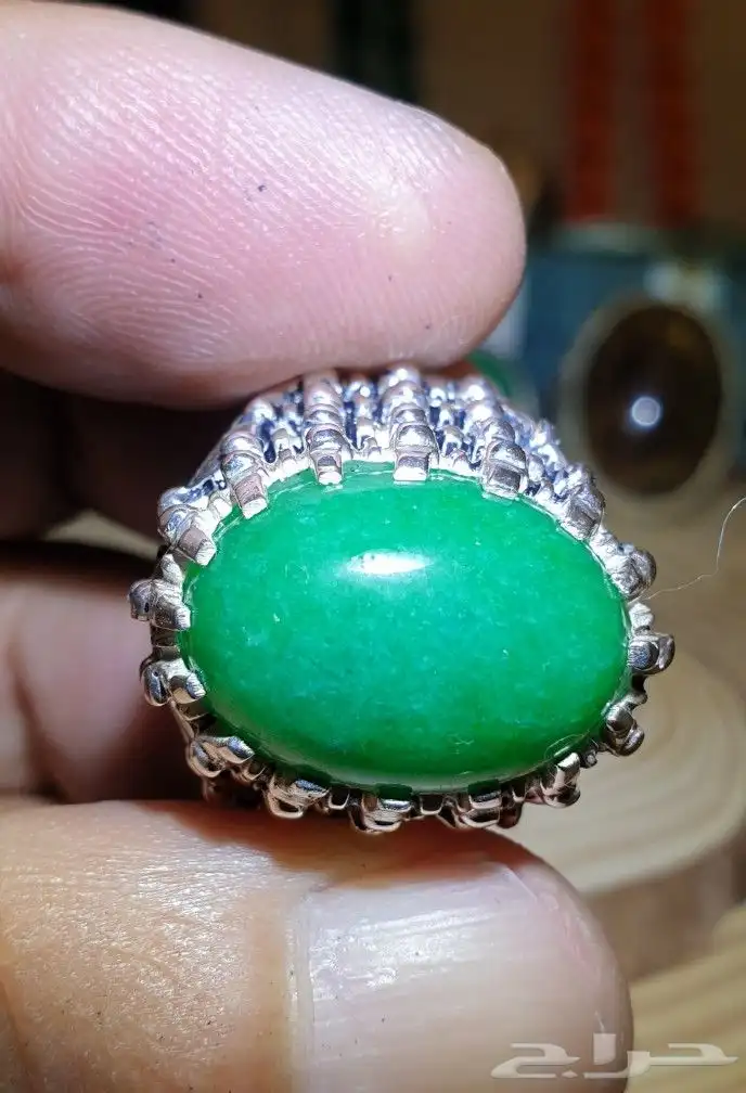 خاتم زمرد صياغة البحرين 10