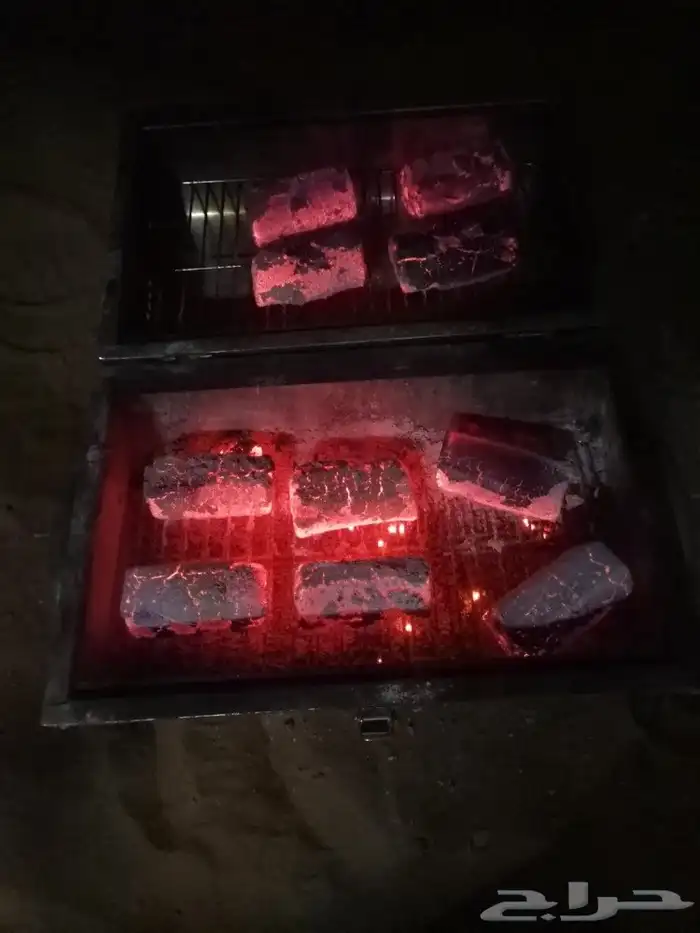فحم شواء حطب مكاشيت بر رحلات شوي شبة ضو أغراض طلعة المجمعة 1