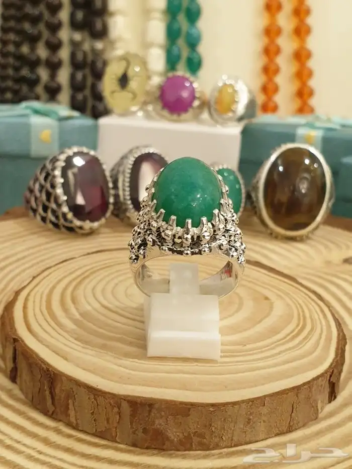 خاتم زمرد صياغة البحرين 6