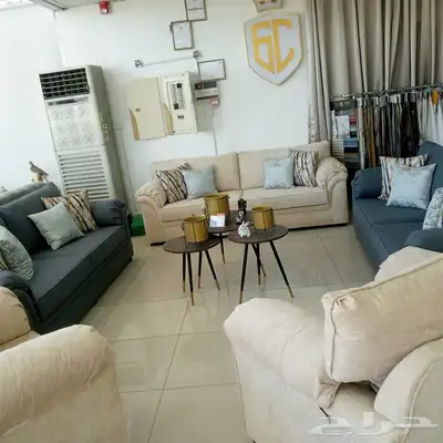 الركن الراقي تفصيل جميع انواع لكنب وستاير وتنجيد جميع الكنب 1