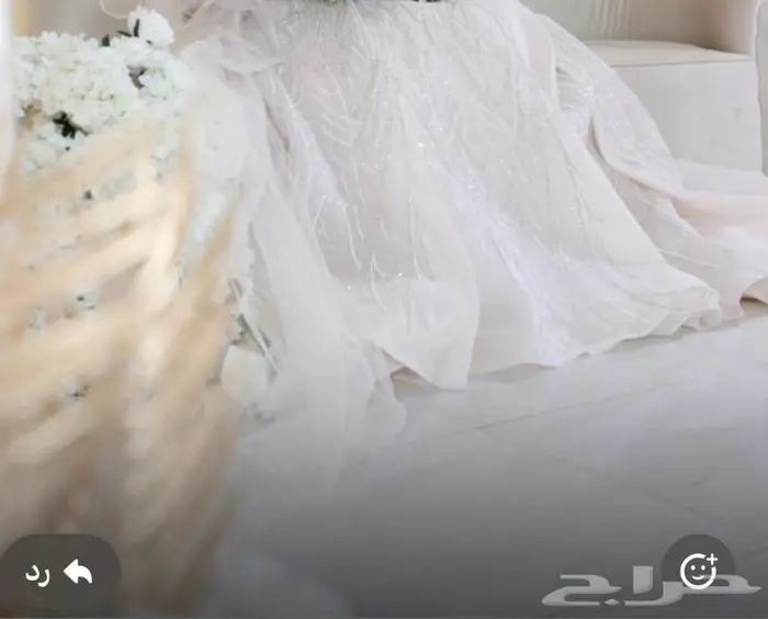 فستان زفاف زواج بسعر رخيص مع الطرحه 2