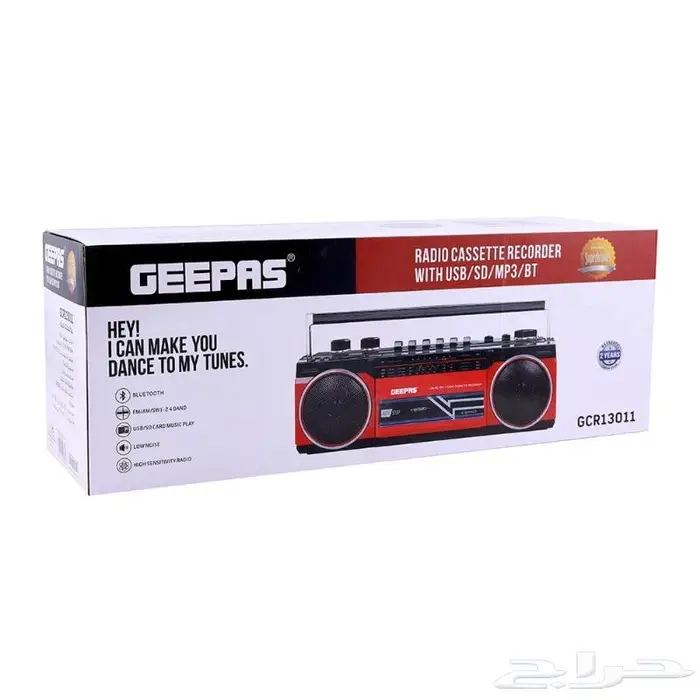 مسجل كاسيت جيباس ضمان سنتين 0