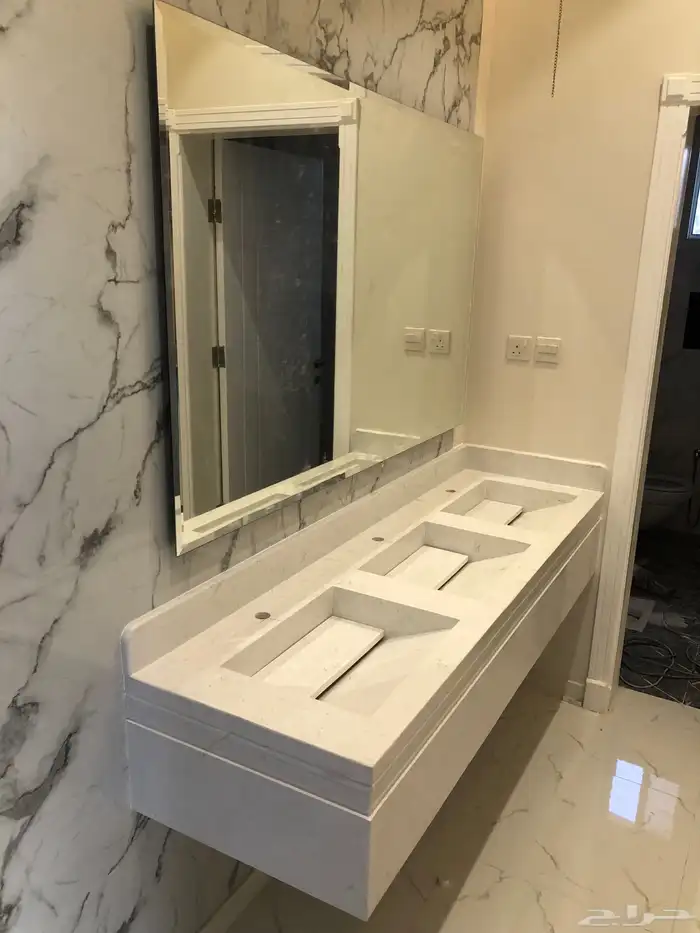 مغاسل رخام طبيعي وصناعة ومطبخ وطولات الانجاز 3ايام 3