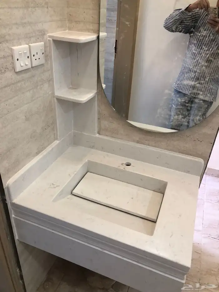 مغاسل رخام طبيعي وصناعة ومطبخ وطولات الانجاز 3ايام 6