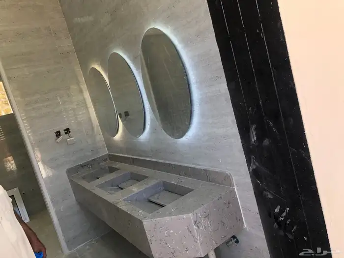 مغاسل رخام طبيعي وصناعة ومطبخ وطولات الانجاز 3ايام 5