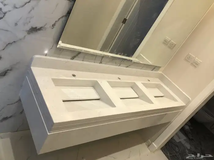 مغاسل رخام طبيعي وصناعة ومطبخ وطولات الانجاز 3ايام 2