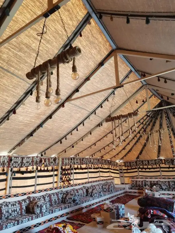 تركيب الخيام وبيوت الشعر تفصيل شراعات المطر 2