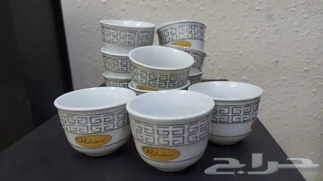 صحون وفناجين وسلة حلاوه 6