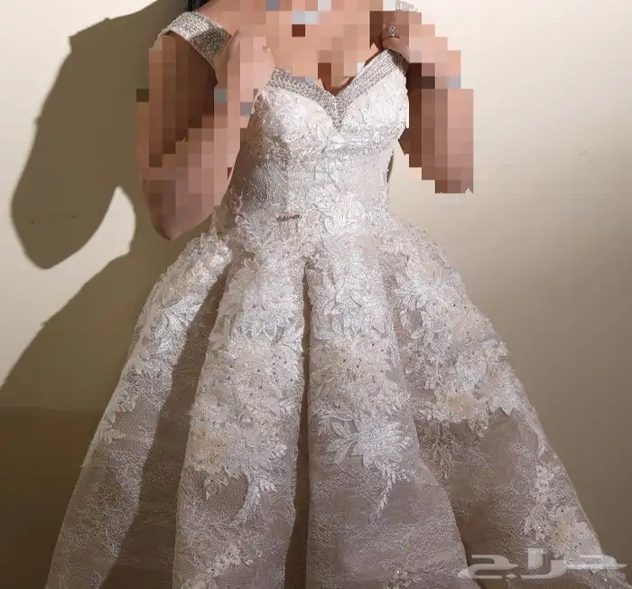 فستان زواج للبيع او الايجار (بدون طرحه ) 1