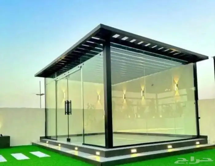 زجاج دربزين مع زجاج دبل اجلاس 3