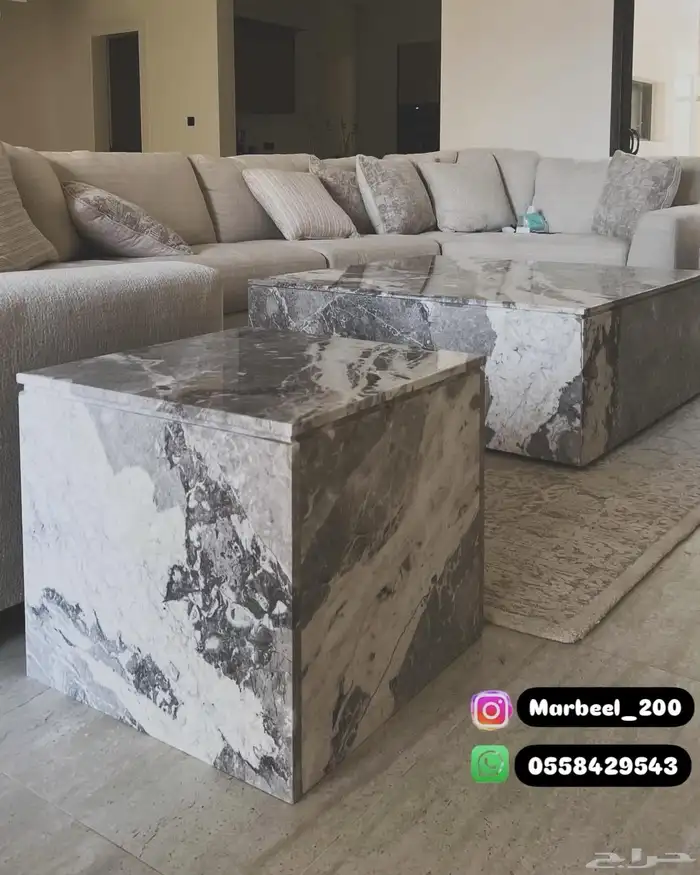 طاولات ومغاسل رخام 14