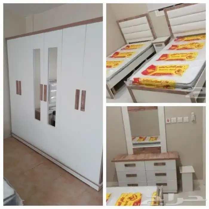 غرف نوم جاهزة نفرين ونفر ونص وغرف اطفال 5