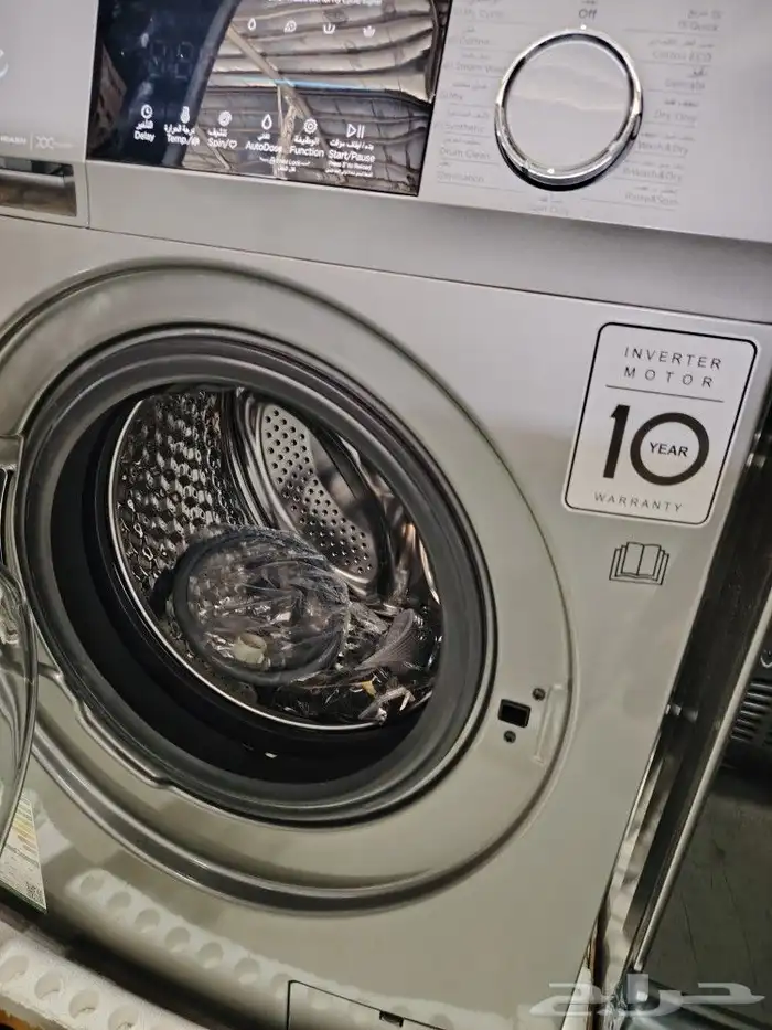 غسالة ايكون امامي 10.5 كيلو حراري 100  استيل 2