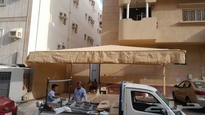 مظلات وسواتر وبيوت الشعر برجولات مظلات سيارات 7