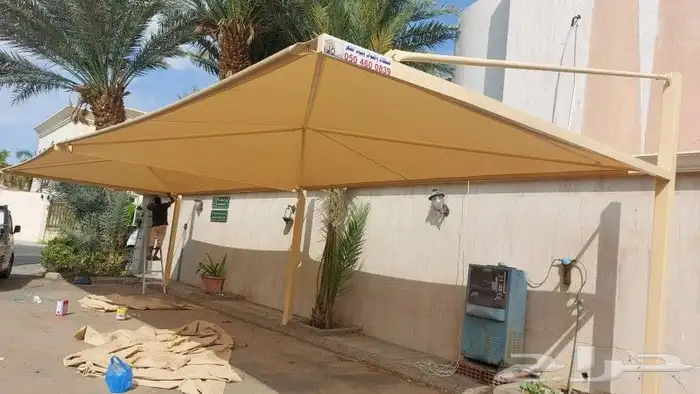 مظلات وسواتر وبيوت الشعر برجولات مظلات سيارات 6