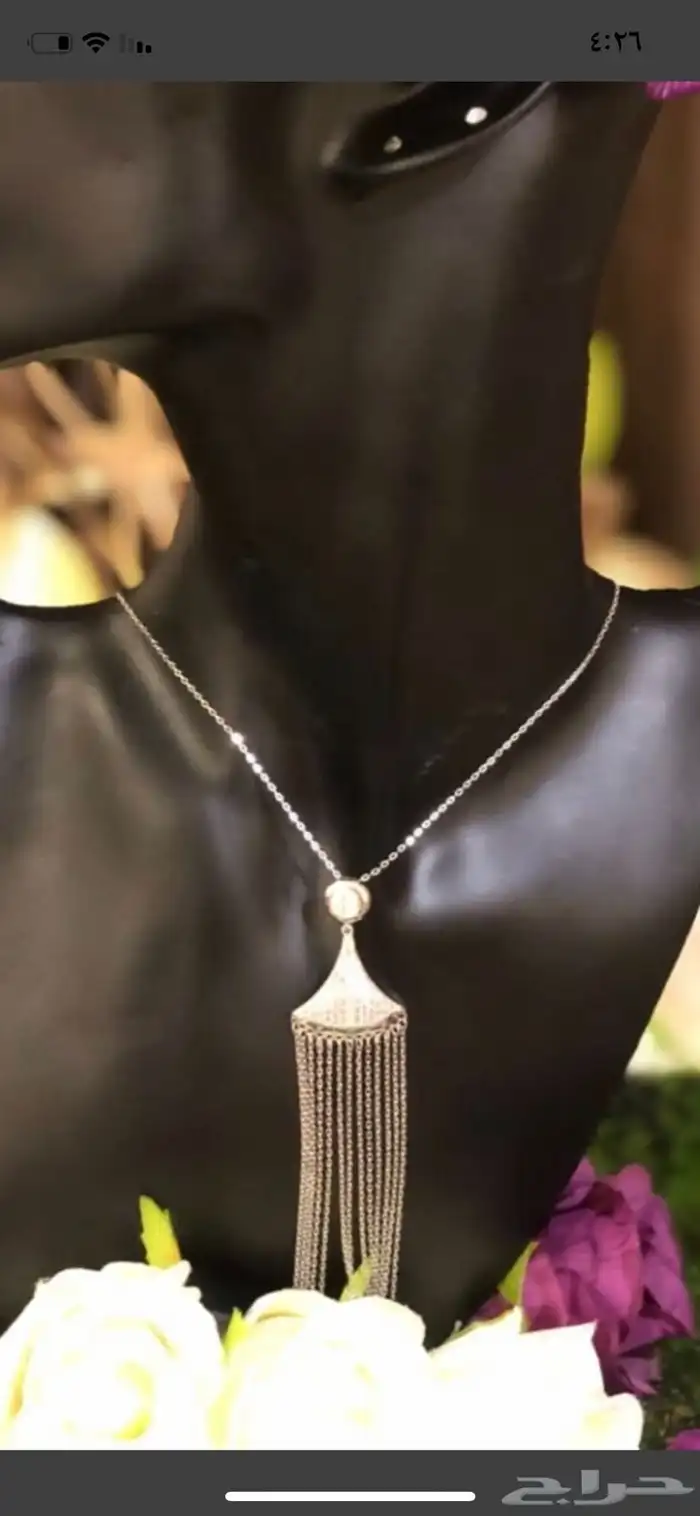 نوصل لكم هديتكم فضه اصليه  مرصعه بالالماس الصناعي 15