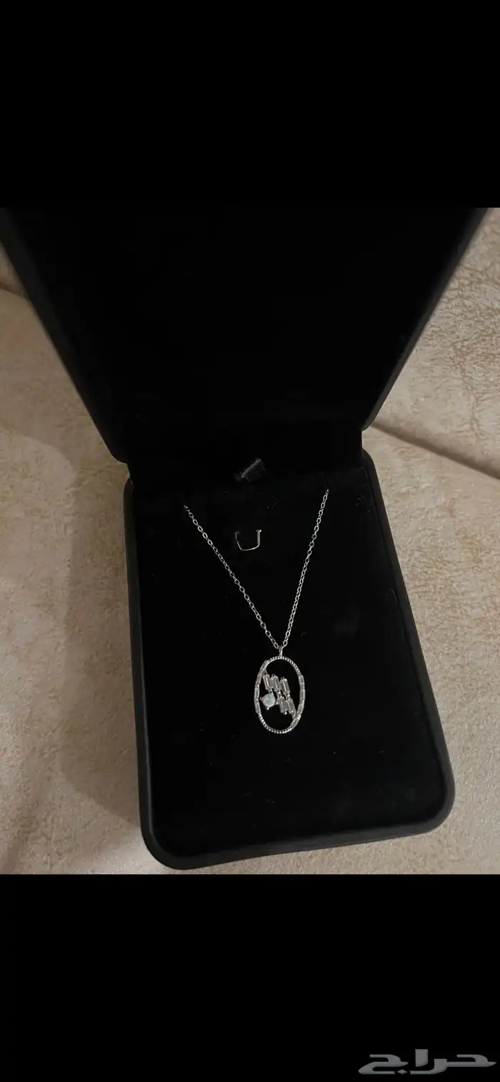 نوصل لكم هديتكم فضه اصليه  مرصعه بالالماس الصناعي 2