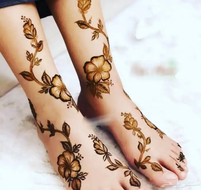 نقش حنا وصبغه اسود 1