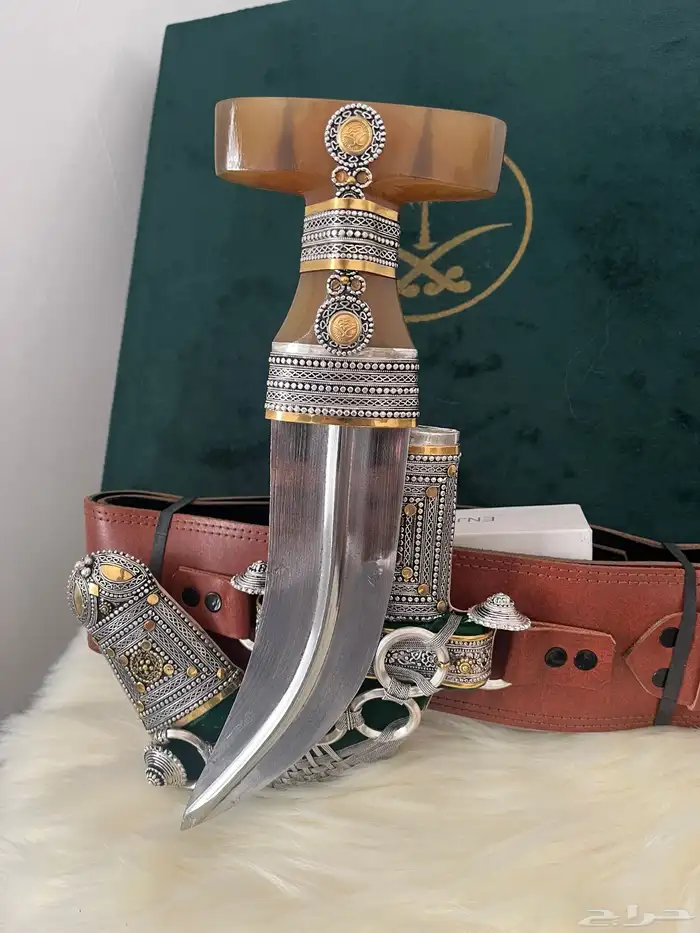 خنجر فضة حك زراف 4
