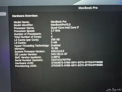 لابتوب ابل apple macbook 3