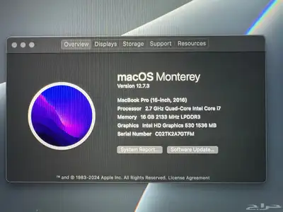 لابتوب ابل apple macbook 4