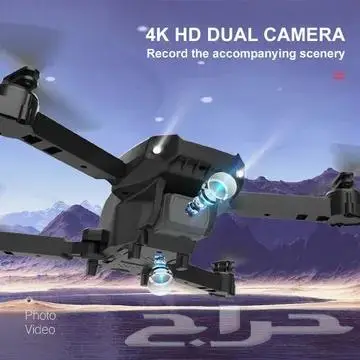 طائرة درون ب 2 كاميرا تصوير 4k تحكم كامل متينه بجودة عاليه 4