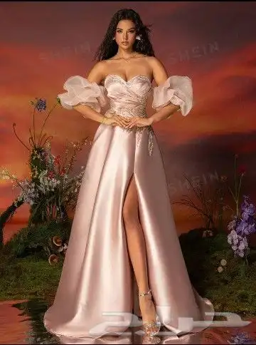 فستان سهرة من شي ان مقاس مديم لم يلبس 4