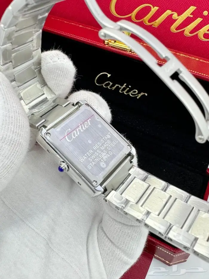 للرجال كن انيق ساعات كارتييه ساعة كرتير موديل تانك مع سانتوس 12