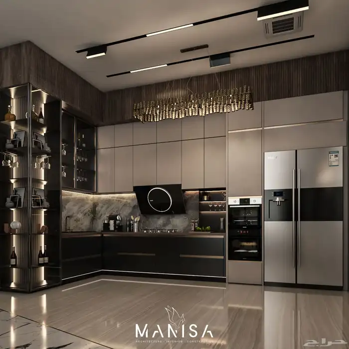 تصميم داخلي 3D للفلل مع اللوحات التنفيذية كاملة 4