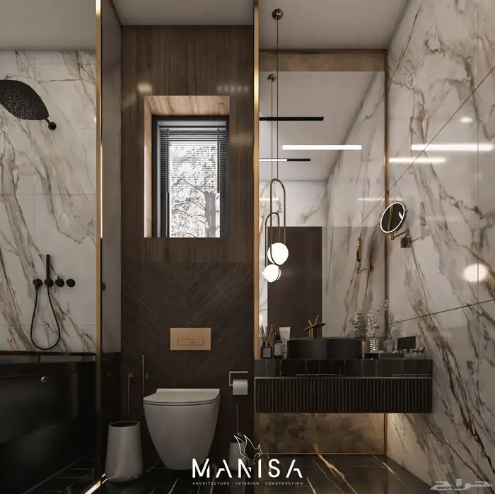 تصميم داخلي 3D للفلل مع اللوحات التنفيذية كاملة 19