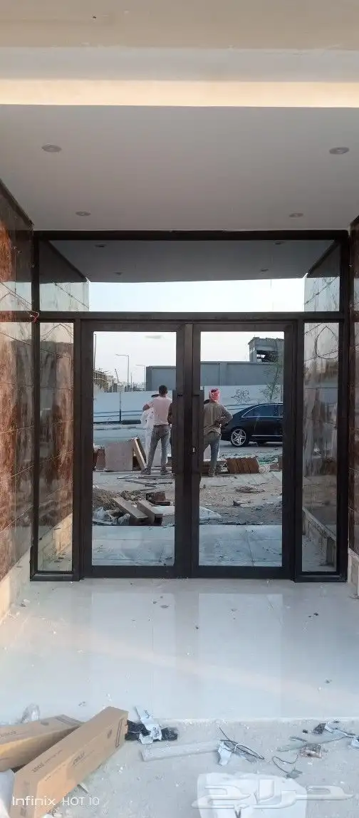 ابواب المنيوم شبابيك المنيوم واجهات المنيوم باب المنيوم شب 5