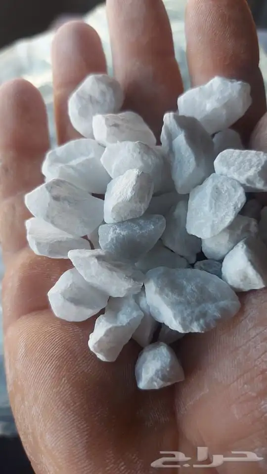 خرسانه بحص حجر ابيض لزينة الاحوشه والحدائق تريلا قلاب 14