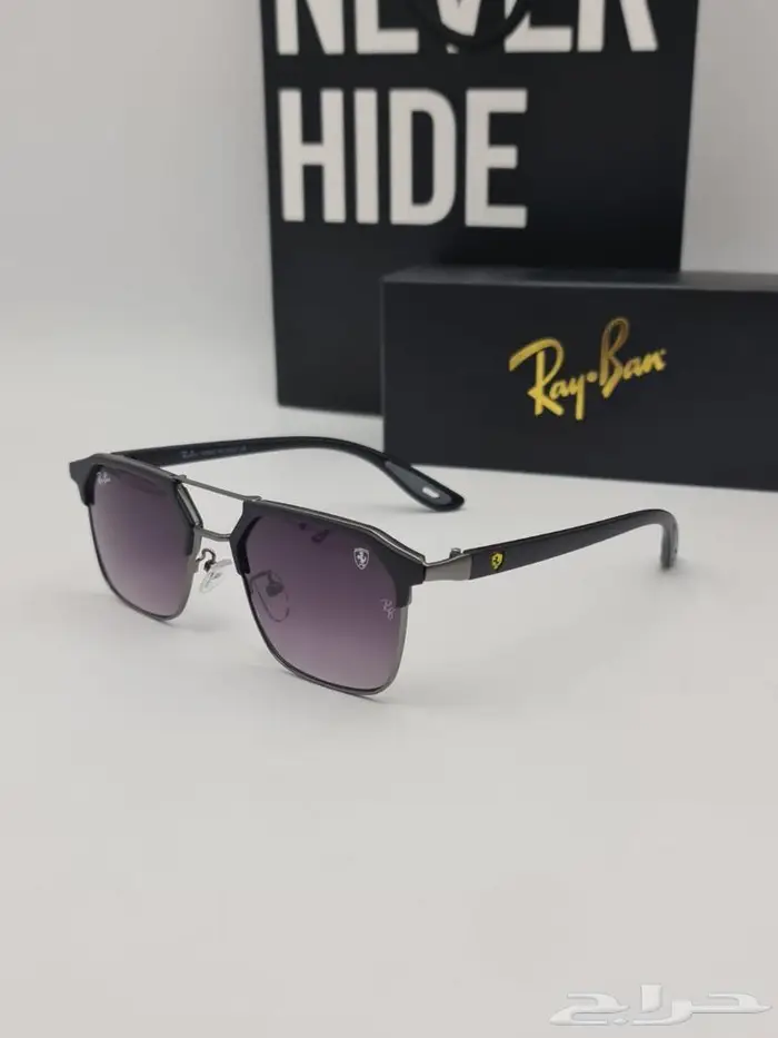 نظارات ريبان رجال موديلين جدد نظارة ماركة RayBan الوان داكنه 2