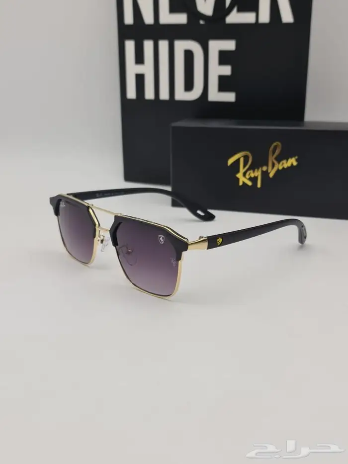 نظارات ريبان رجال موديلين جدد نظارة ماركة RayBan الوان داكنه 3