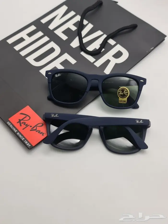 نظارات ريبان رجال موديلين جدد نظارة ماركة RayBan الوان داكنه 4