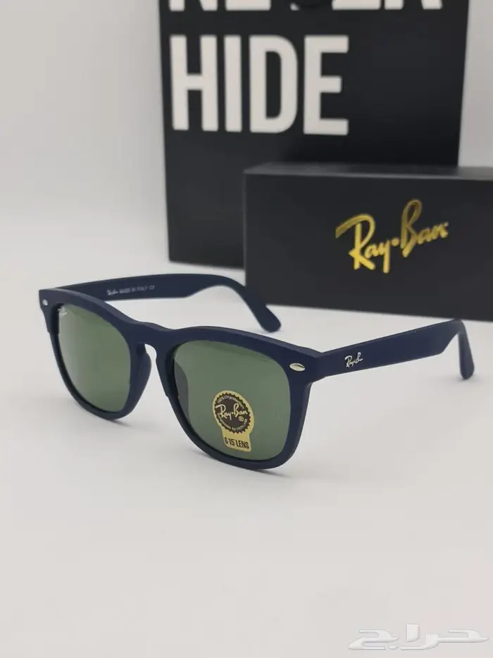 نظارات ريبان رجال موديلين جدد نظارة ماركة RayBan الوان داكنه 0