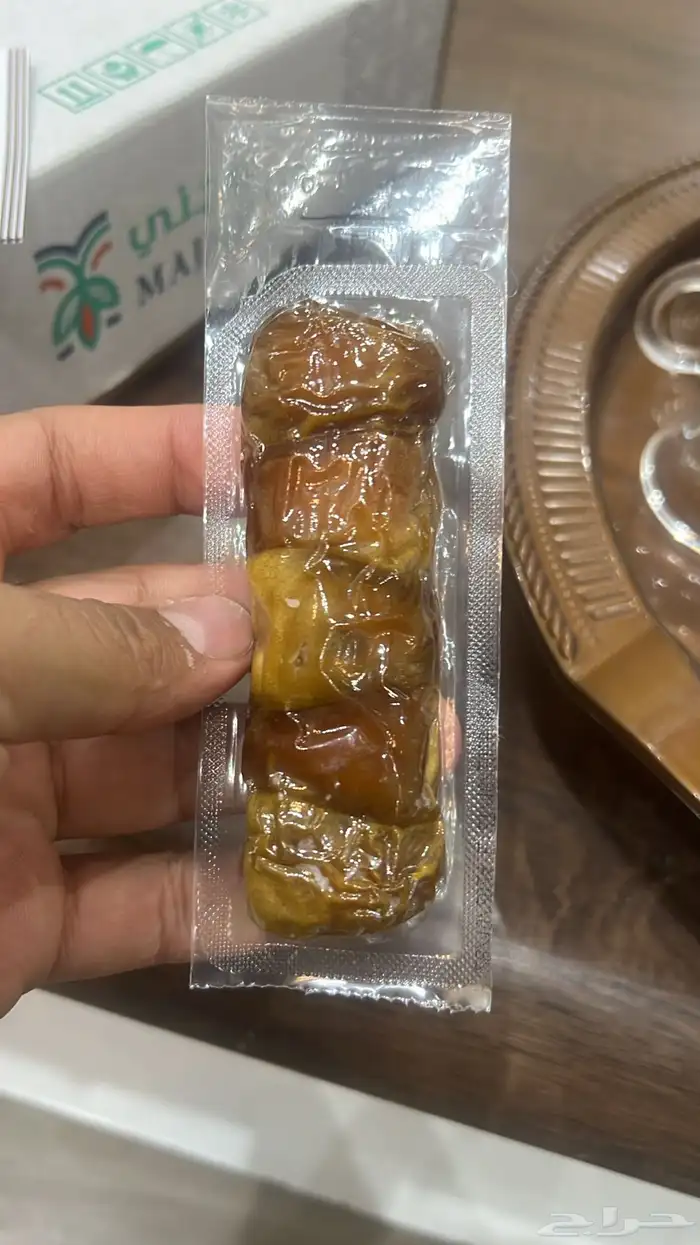 تمر سكري مفتل رطب شريط مربع افطار كميات 17