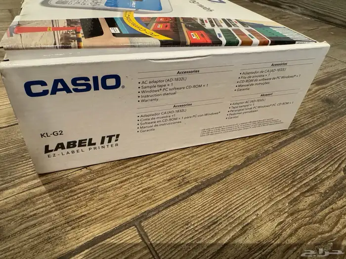 طابعة ملصقات مع900 ريال 15 كاترج طباعة CASIO Label It KL-G2 16