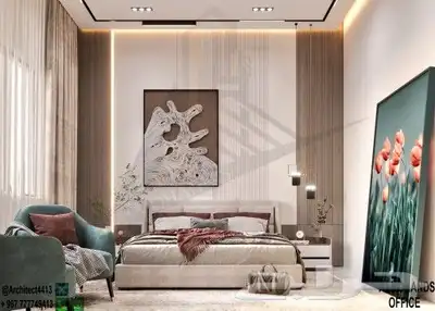 تصميم داخلي مودرن لغرفة نوم رئيسية 0