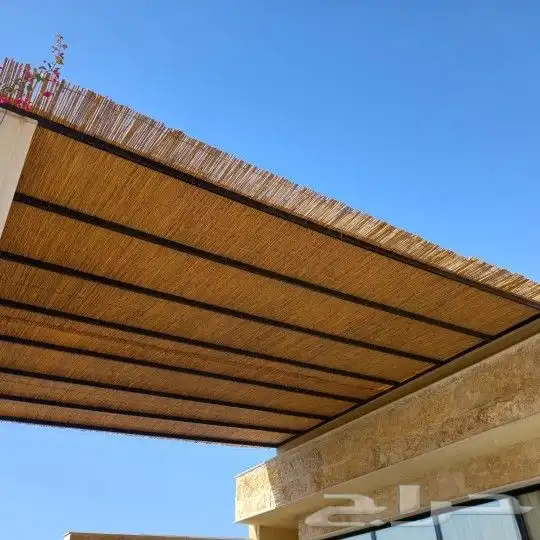 مظلات جلسات خيزران بأحدث التصاميم  مظلات الخيزران 2