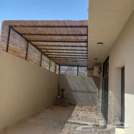 مظلات جلسات خيزران بأحدث التصاميم  مظلات الخيزران 1